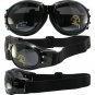 Two (2) Pairs Birdz Eagle Padded Motorcycle Goggles Airsoft Googles Comes wit...