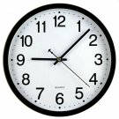 Bekith 12-Inch Silent Non-Ticking Wall Clock, Black and White