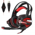 Mengshen USB Gaming Headset - with 7.1 Surround Stereo Sound, Microphone, Vib...
