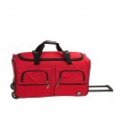 Rockland Luggage 36 Inch Rolling Duffle Bag, Red, Large