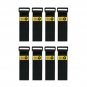 Wrap It Super-Stretch Storage Straps (12" 8 Pack) - Elastic Hook & Loop Cinch...