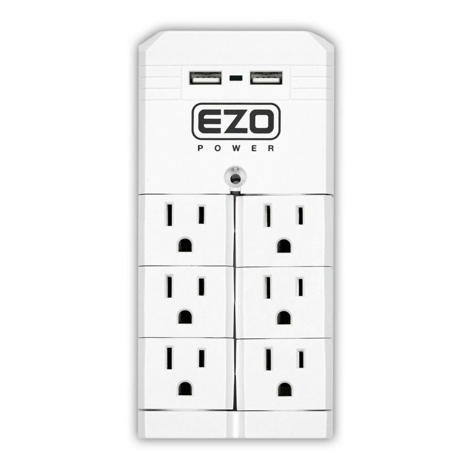 [UL Certified] EZOPower Rotating Wall Tap Mount Power Strip with 6 Pivot Outl...