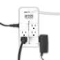 [UL Certified] EZOPower Rotating Wall Tap Mount Power Strip with 6 Pivot Outl...