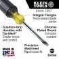 3/8-Inch Keystone-Tip Screwdriver with 8-Inch Heavy-Duty Round-Shank Klein To...