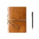 Troex Leather Journal - Eco-friendly Light Brown Bound Writing Notebook with ...