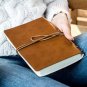 Troex Leather Journal - Eco-friendly Light Brown Bound Writing Notebook with ...