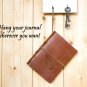 Troex Leather Journal - Eco-friendly Light Brown Bound Writing Notebook with ...