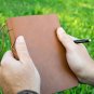 Troex Leather Journal - Eco-friendly Light Brown Bound Writing Notebook with ...