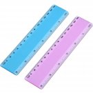 eBoot 2 Pieces Plastic Color Ruler Straight Ruler Math Rulers (6 Inches, Pink...