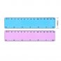 eBoot 2 Pieces Plastic Color Ruler Straight Ruler Math Rulers (6 Inches, Pink...