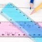 eBoot 2 Pieces Plastic Color Ruler Straight Ruler Math Rulers (6 Inches, Pink...
