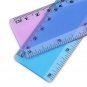 eBoot 2 Pieces Plastic Color Ruler Straight Ruler Math Rulers (6 Inches, Pink...