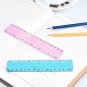 eBoot 2 Pieces Plastic Color Ruler Straight Ruler Math Rulers (6 Inches, Pink...