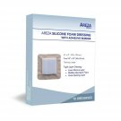 Silicone Foam Dressing with Border (Adhesive) Waterproof 4" X 4" (10 cm X 10 ...