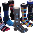 Marino Mens Dress Socks - Fun Colorful Socks for Men - Cotton Funky Socks - 6...