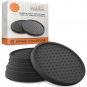 Large Drink Coasters - Absorbs Moisture and Prevents Table Damage, Modern Bla...