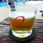 Large Drink Coasters - Absorbs Moisture and Prevents Table Damage, Modern Bla...