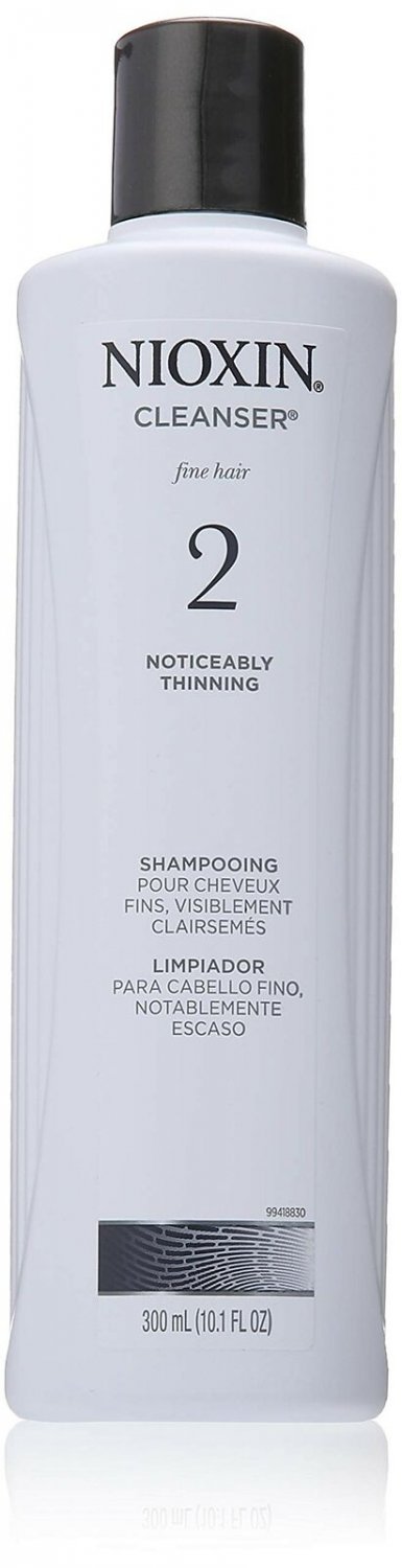 Nioxin Cleanser Shampoo System 2 for Fine Hair with Progressed Thinning, 10.1...