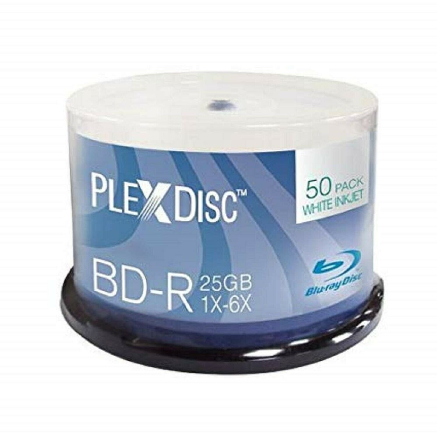 PlexDisc 633-214 25 GB 6X Blu-ray White Inkjet Printable Single Layer Recorda...