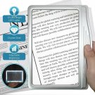 MagniPros 3X Large Ultra Bright LED Page Magnifier with 12 Anti-Glare Dimmabl...