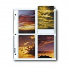 Print File Archival Photo Pages Holds Eight 3.5" x 5" Prints, Pack of 25 1 Pack
