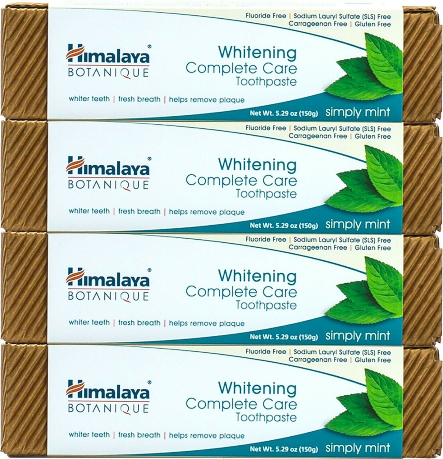 Himalaya Whitening Toothpaste - Simply Mint, Natural, Fluoride-Free, SLS Free...