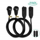 Nekteck [UL Listed] Power Strip Extension Cord [2 Pack] 360 Degree Rotating A...