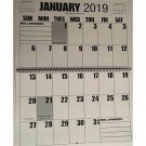 Jumbo Large Print 2019 Wall Calendar 13-Months, 17" x 11", or Hanging it is 1...