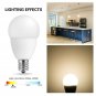 JandCase E17 LED Bulb, G14 Globe Light Bulbs 50W Equivalent, 5 Watt, 3000K So...