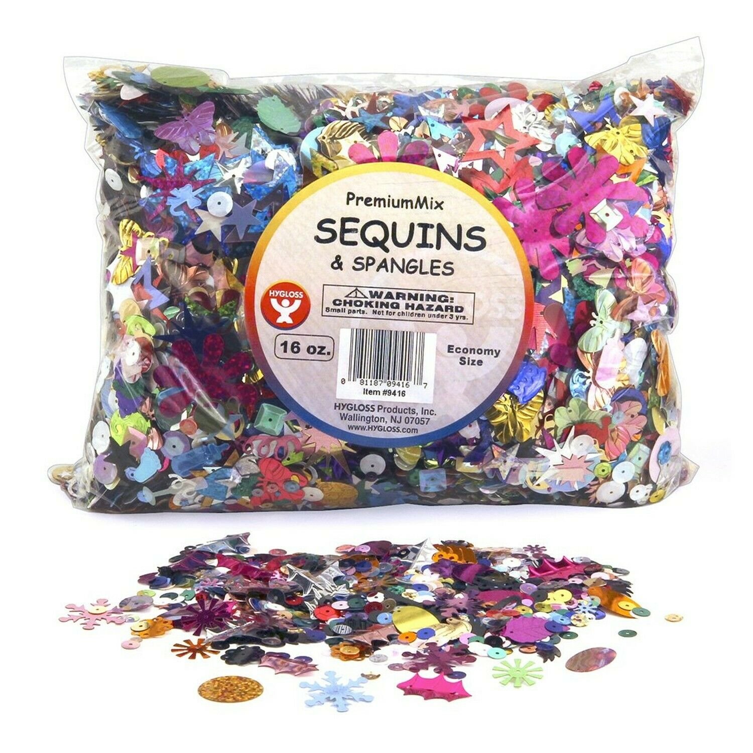 Hygloss Products Sequins and Spangles Variety Pack- Add Shimmer and Shine to ...
