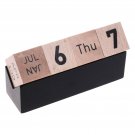 COSMOS Creative Cubes Perpetual Calendar, Home Office Desktop Decoration