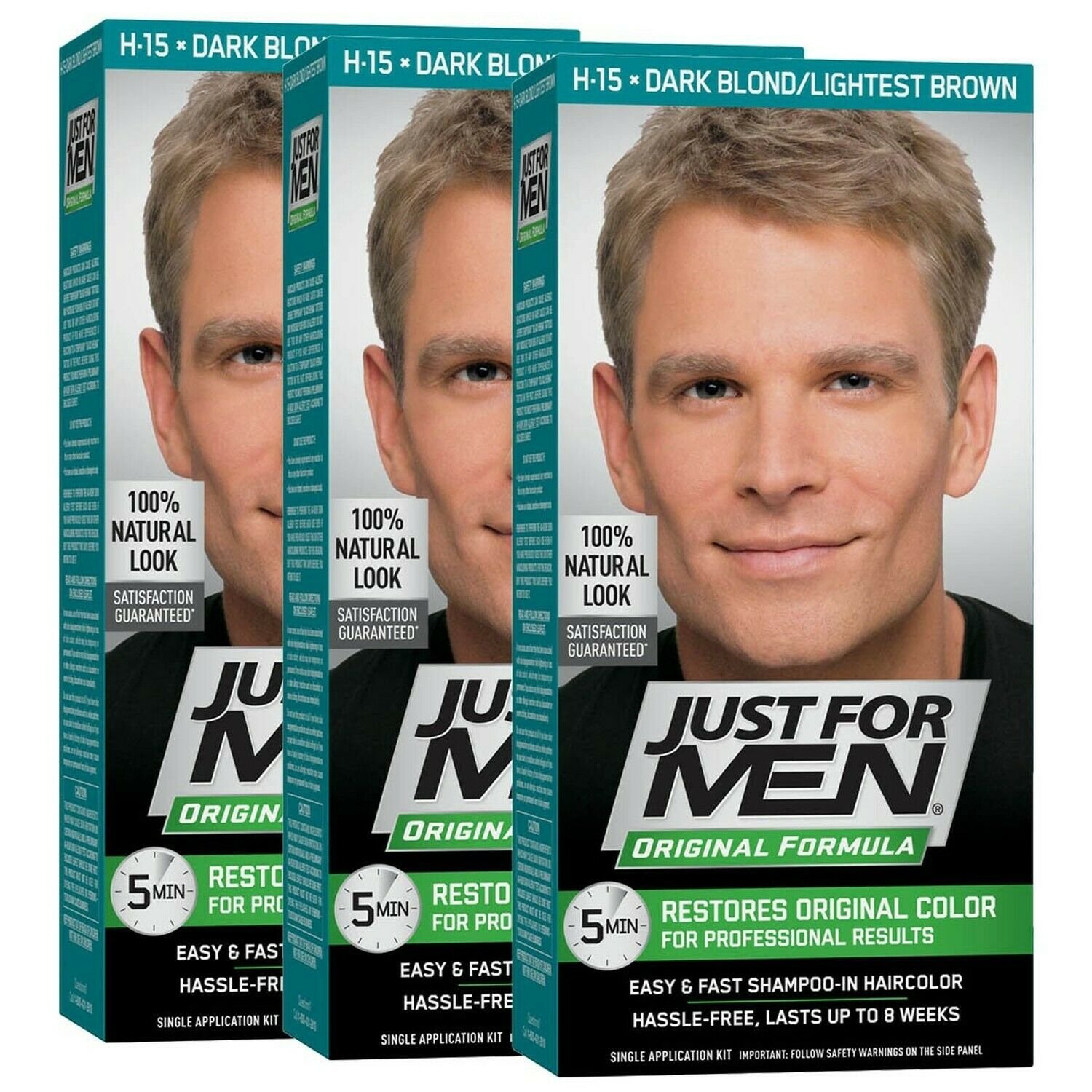 Just For Men Original Formula Men's Hair Color, Dark Blond Lightest Brown (Pa...