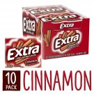 Extra Cinnamon Sugarfree Gum, 15 piece (Pack of 10) 15 Count (Pack of 10)