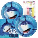 Shark Splash Happy Birthday Theme Plates and Napkins Serves 16 With Birthday ...