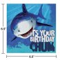 Shark Splash Happy Birthday Theme Plates and Napkins Serves 16 With Birthday ...