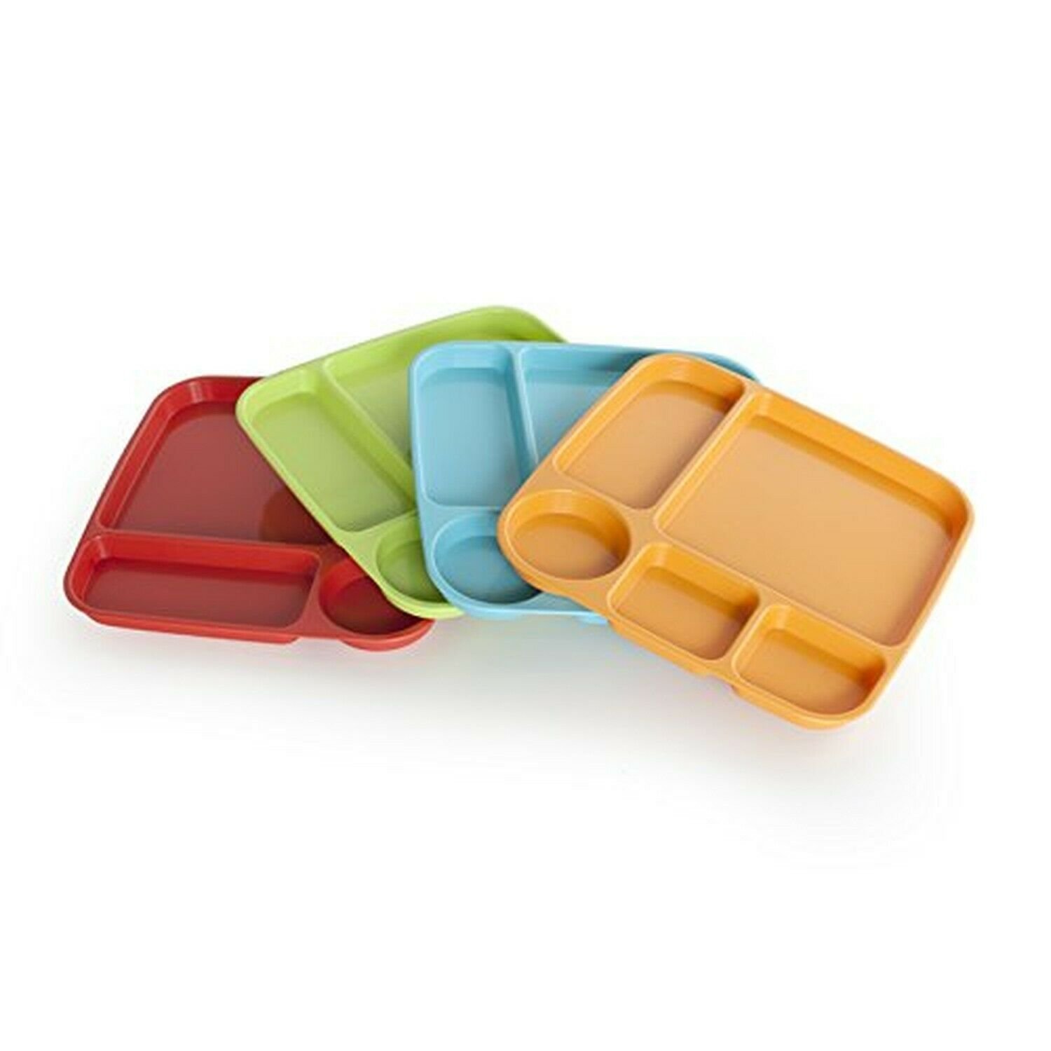 Nordic Ware 60155 Lightweight Party Tray, High-Heat Plastic, Assorted, 4 Piec...