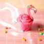 45 PCS Flamingo/Pineapple/Palm Cupcake Toppers Wrappers - Luau Tropical Hawai...