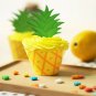 45 PCS Flamingo/Pineapple/Palm Cupcake Toppers Wrappers - Luau Tropical Hawai...