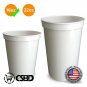 CSBD 10 Pack Blank 16 oz Plastic Stadium Cups Bulk Tumblers - Reusable or Dis...