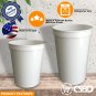 CSBD 10 Pack Blank 16 oz Plastic Stadium Cups Bulk Tumblers - Reusable or Dis...