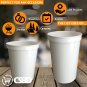 CSBD 10 Pack Blank 16 oz Plastic Stadium Cups Bulk Tumblers - Reusable or Dis...
