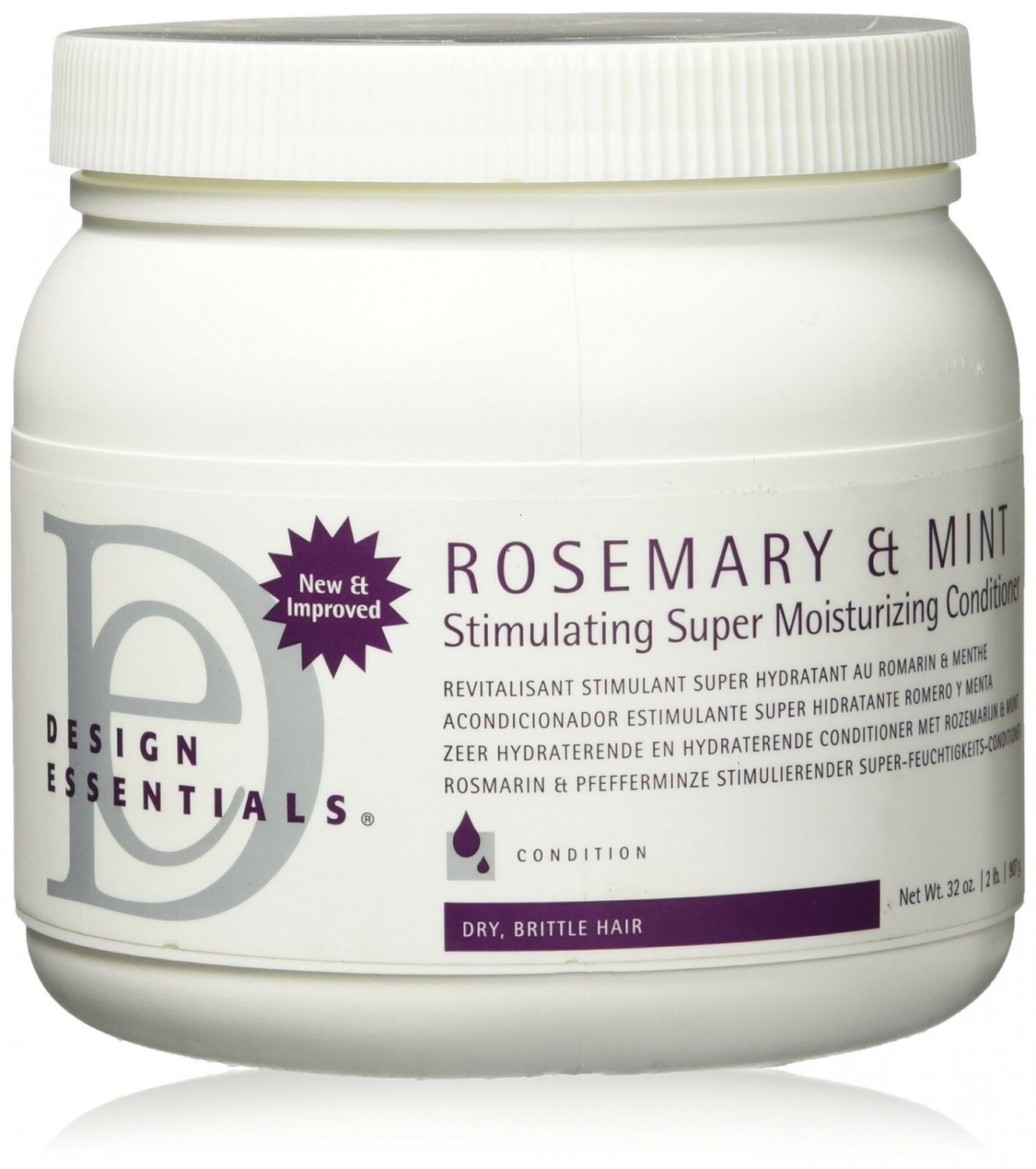 Design Essentials Rosemary & Mint Stimulating Super Moisturizing Conditioner,...