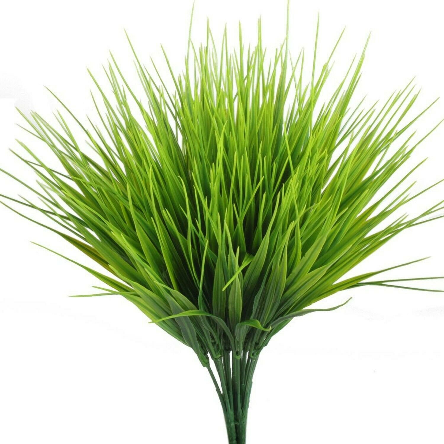 HOGADO Artificial Outdoor Plants, 4pcs Fake Plastic Greenery Shrubs Wheat Gra...