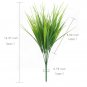 HOGADO Artificial Outdoor Plants, 4pcs Fake Plastic Greenery Shrubs Wheat Gra...