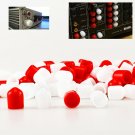 Melleco 200pcs RCA Female Connector Socket Jack Plug Protector Cap Cover for ...