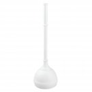 InterDesign Kent Plastic Toilet Bowl Plunger Set, Classic Design Slim Compact...