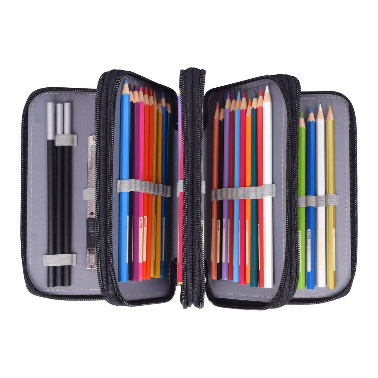 Pencil Case, Colored Pencil Bag Newcomdigi 72 Inserting Super Large Capacity ...