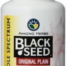 Amazing Herbs Black Seed Original Plain 475mg - 100 Vegetarian capsules (Pack...