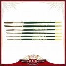 (6) Andrew Mack Brush Hannukaine Quill Brushes Series 79 Size XXS - XL Mixtur...