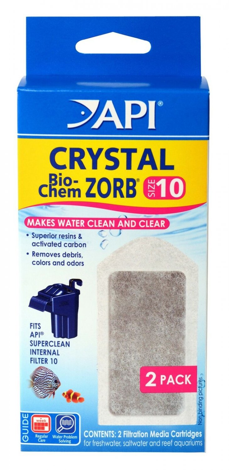 API Crystal BIO-Chem ZORB Size 10 Aquarium Filtration Media Cartridges